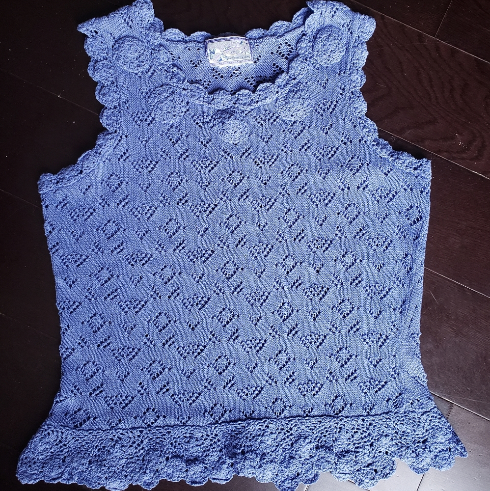 Most Beautiful Periwinkle Crochet Top Ever Made